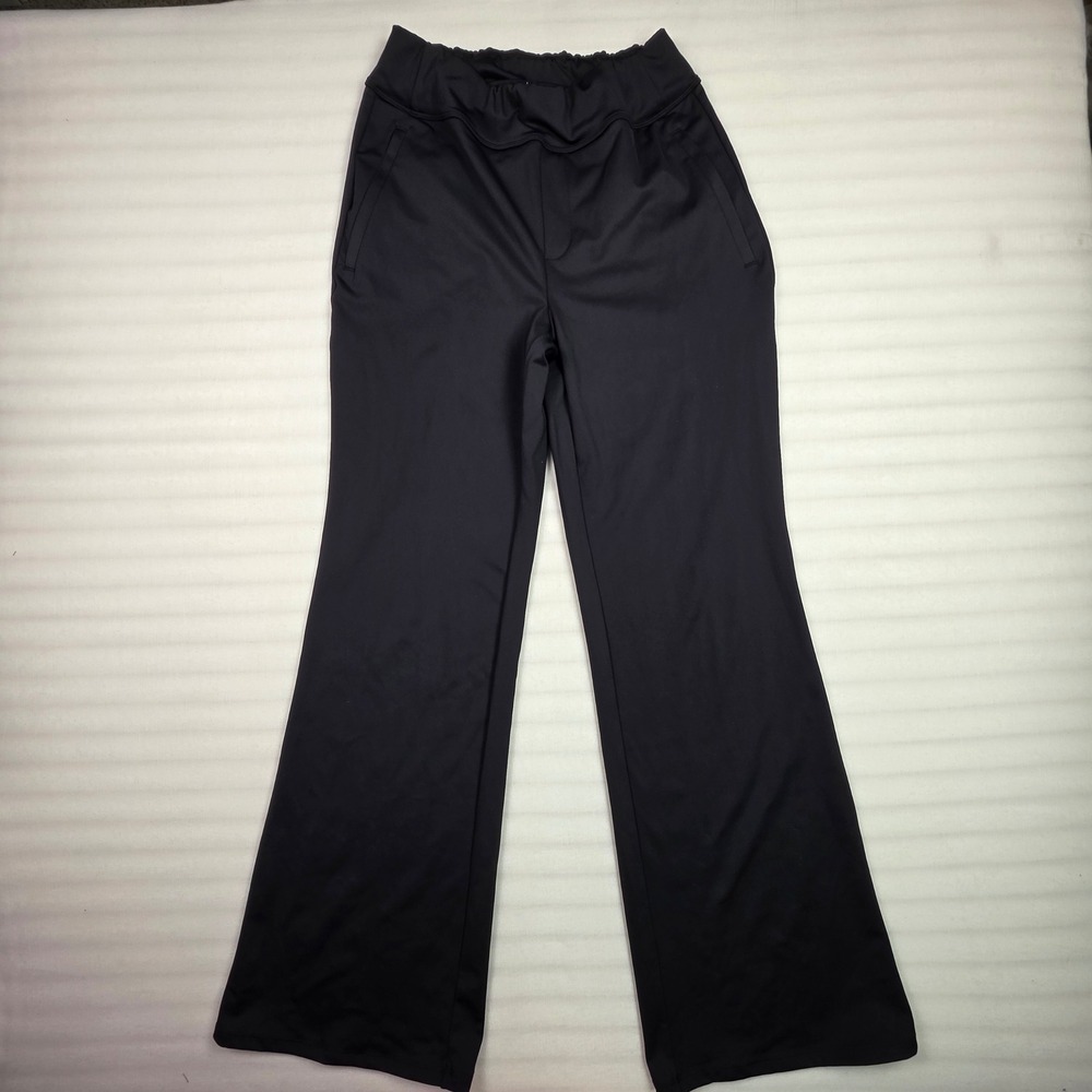 Halara Black High Waisted Wide Leg Pants Tall Size Medium Pockets Athleisure